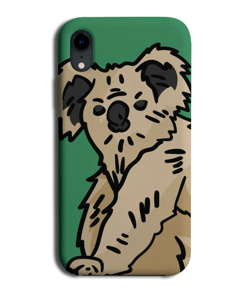 Abstract Koala Bear Phone Case Cover Bears Scruffy Dirty Messy Koalas J669