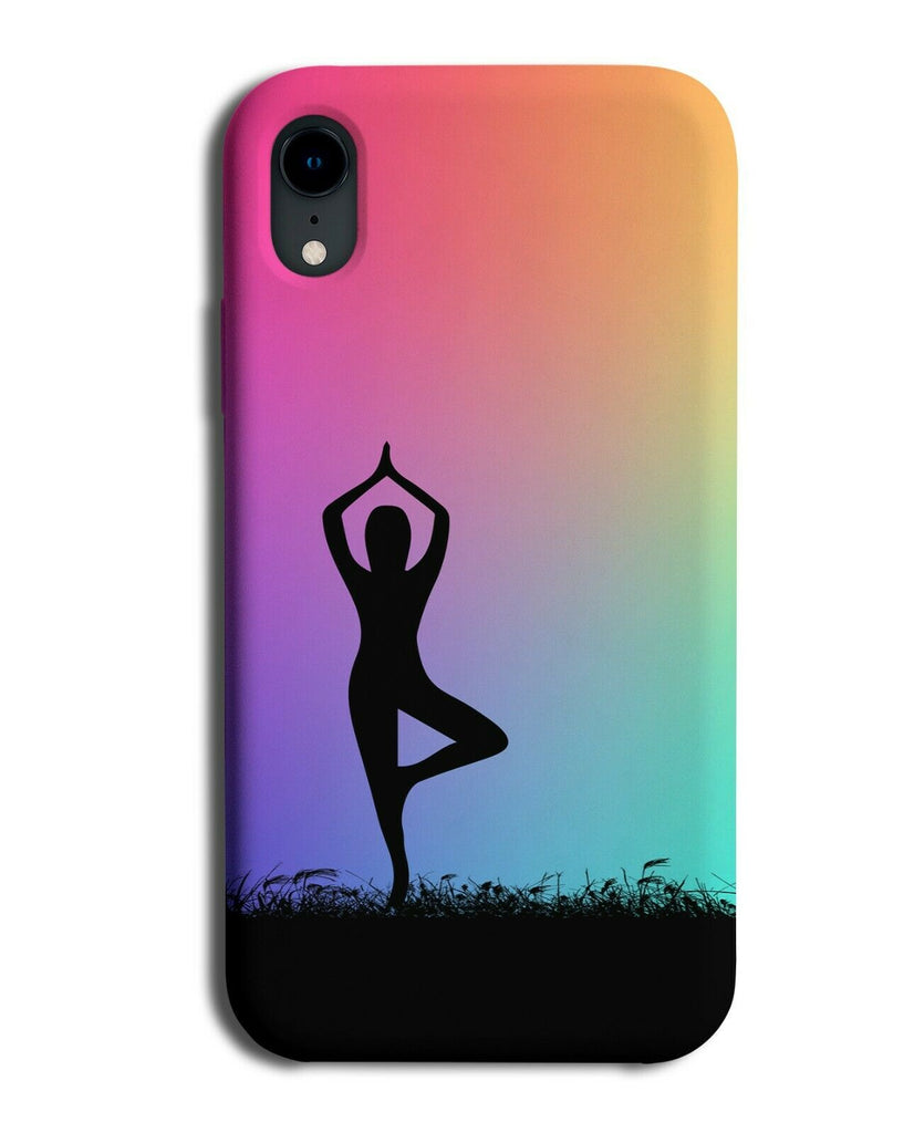 Yoga Phone Case Cover Meditation Meditator Womens Gift Multicoloured i646