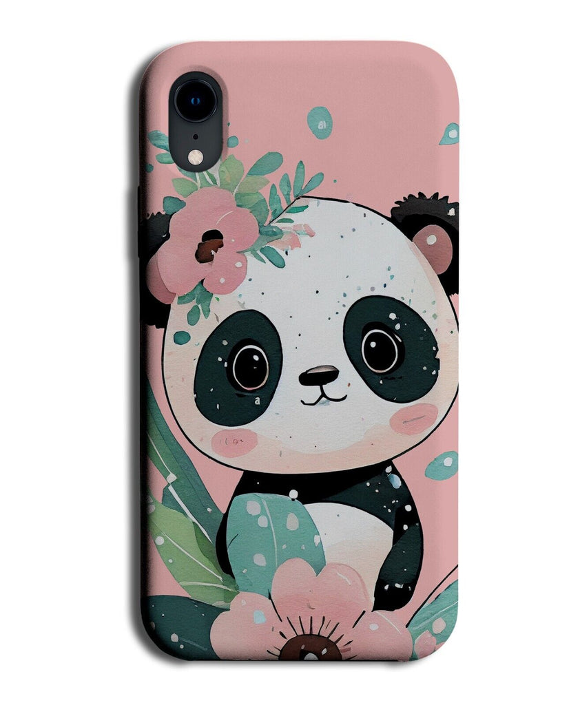 Pink Children's Cartoon Baby Panda Phone Case Cover Picture Cartoonish Kids AX87