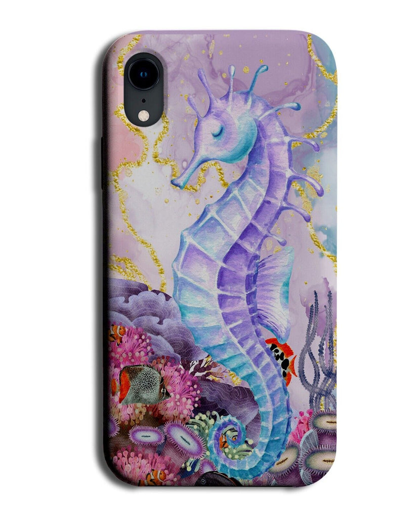 Violet Purple Seahorse Phone Case Cover Lilac Coloured Seahorses Sea Horse BT57