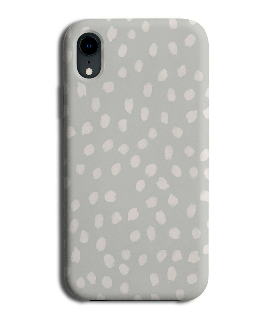 Grey Polka Dotted Phone Case Cover Dots Spots Animal Dotty Spotty F115