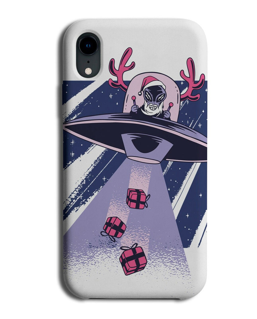 Santa Claus The Alien Phone Case Cover Spaceship Presents Christmas Aliens i936