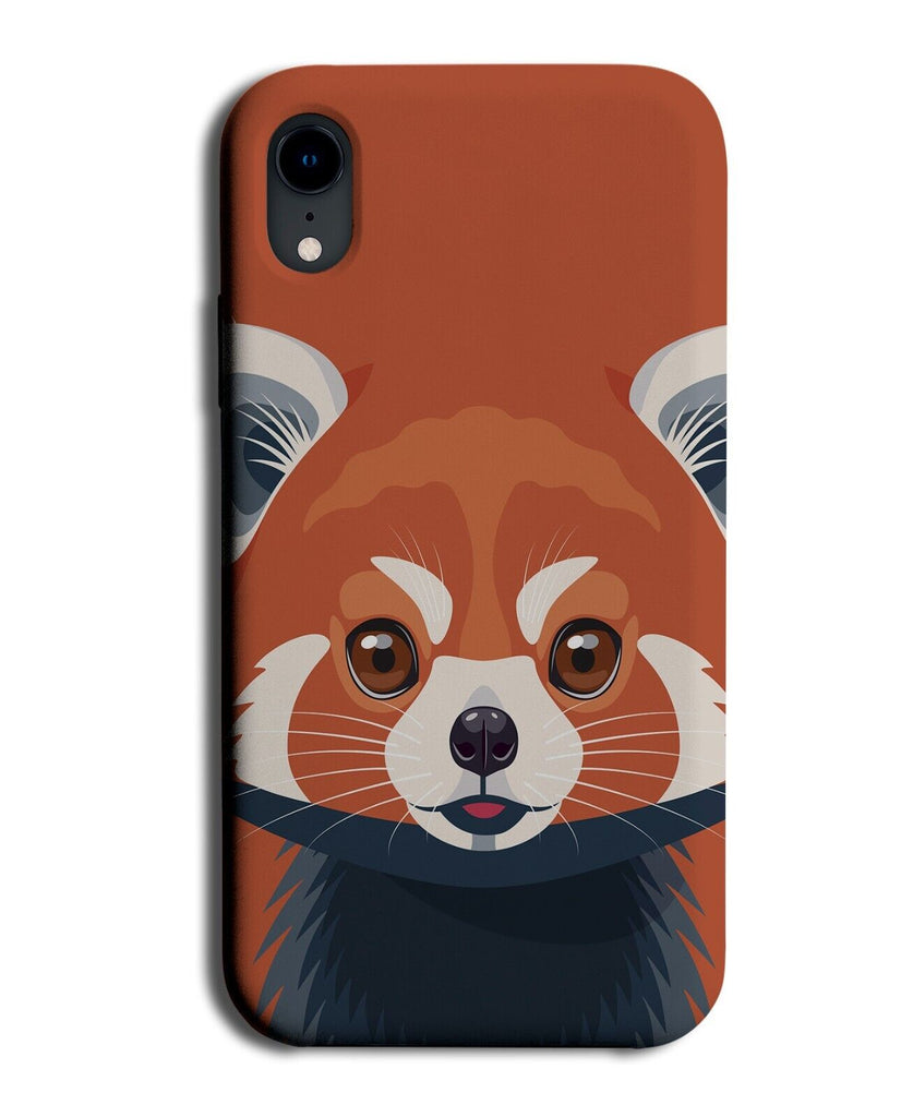 Red Panda Phone Case Cover Pandas Face Head Novelty Cute Animal Orange CL35