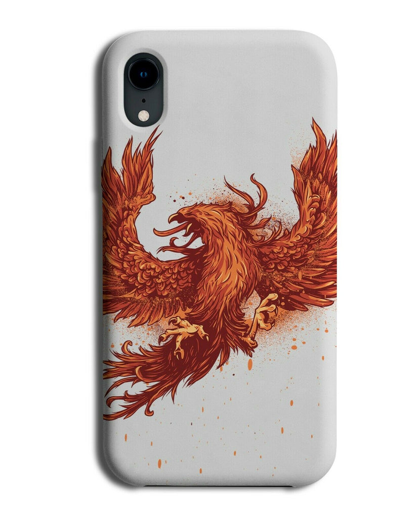 Rise Of Phoenix Phone Case Cover Red Fire Flying Eagle Eagles Wing Wings E519