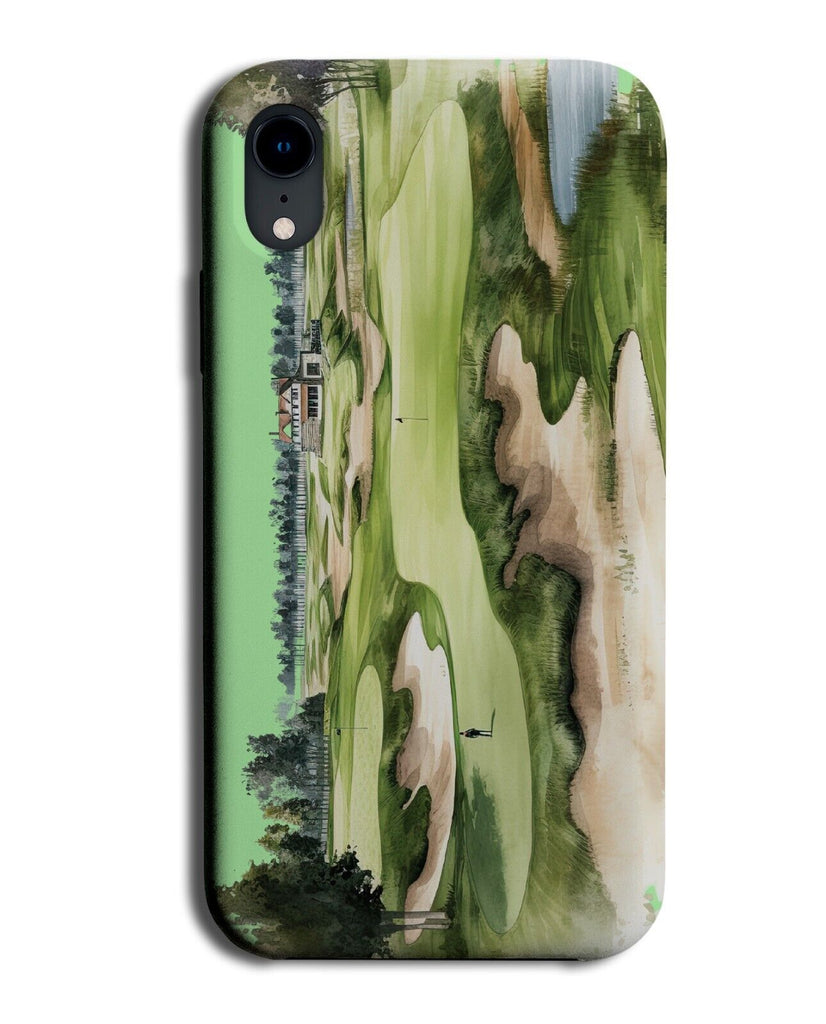 18 Hole Golf Course Phone Case Cover Golfs 9 Grass Green Golfcourse Golfer DA41