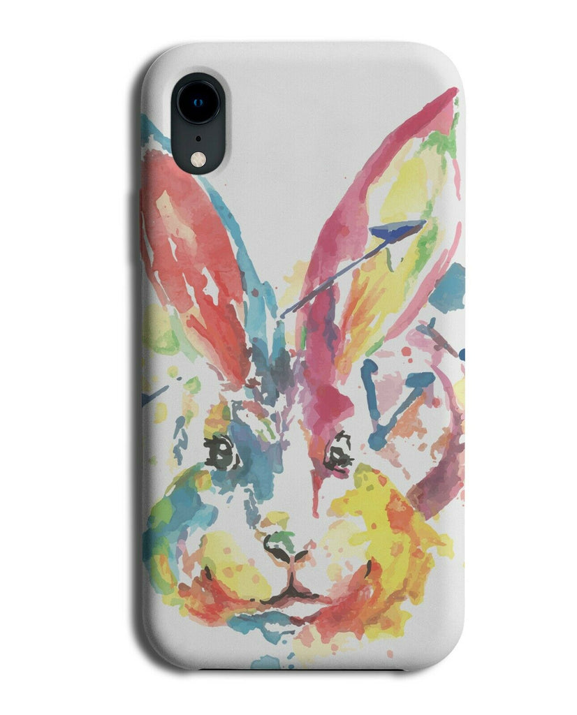 Colourful Rabbit Oil Painting Phone Case Cover Art Work Artwork Bunny E398