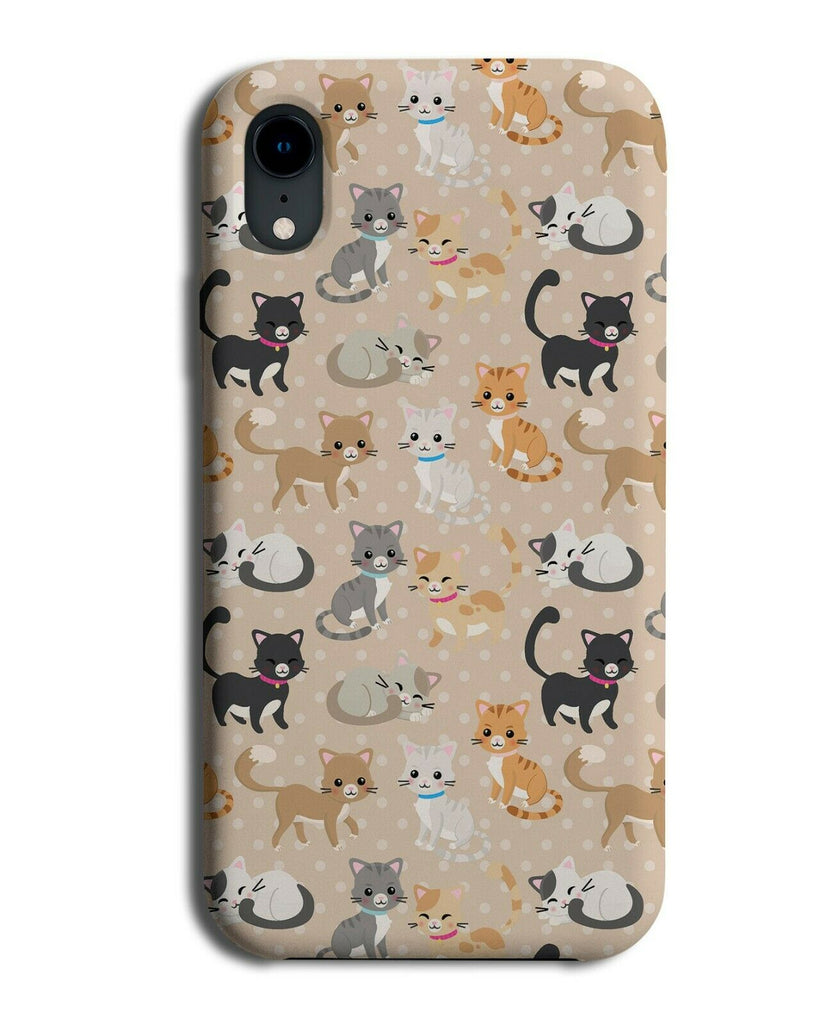 Stylish Cat Design Phone Case Cover Colourful Kids Childrens Cats Kittens F013