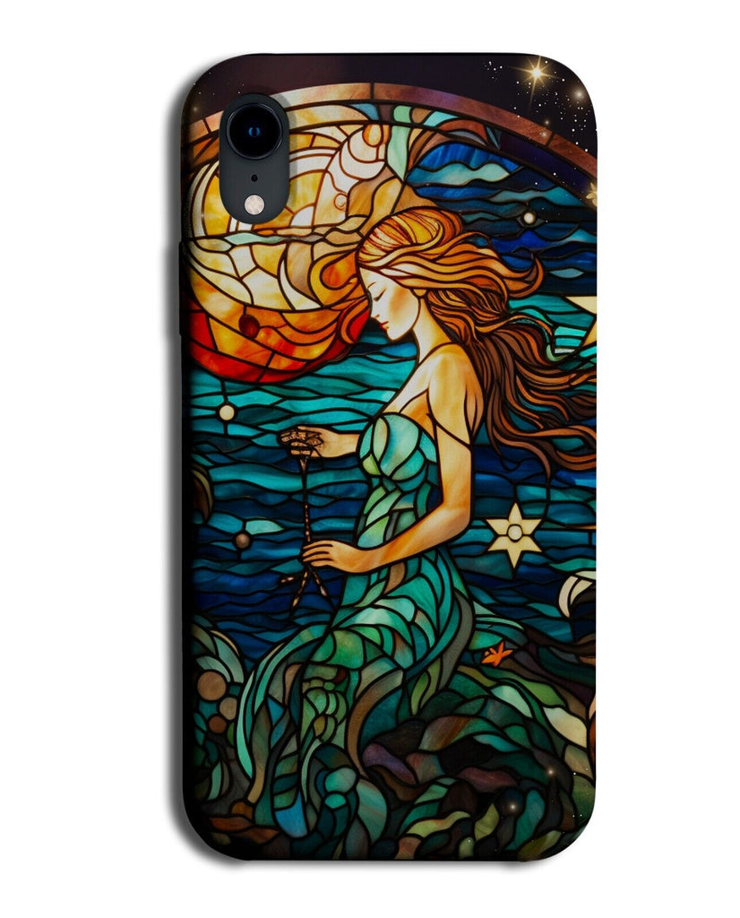 Stained Glass Mermaid Swimming Phone Case Cover Mermaids Window Art Design CQ53