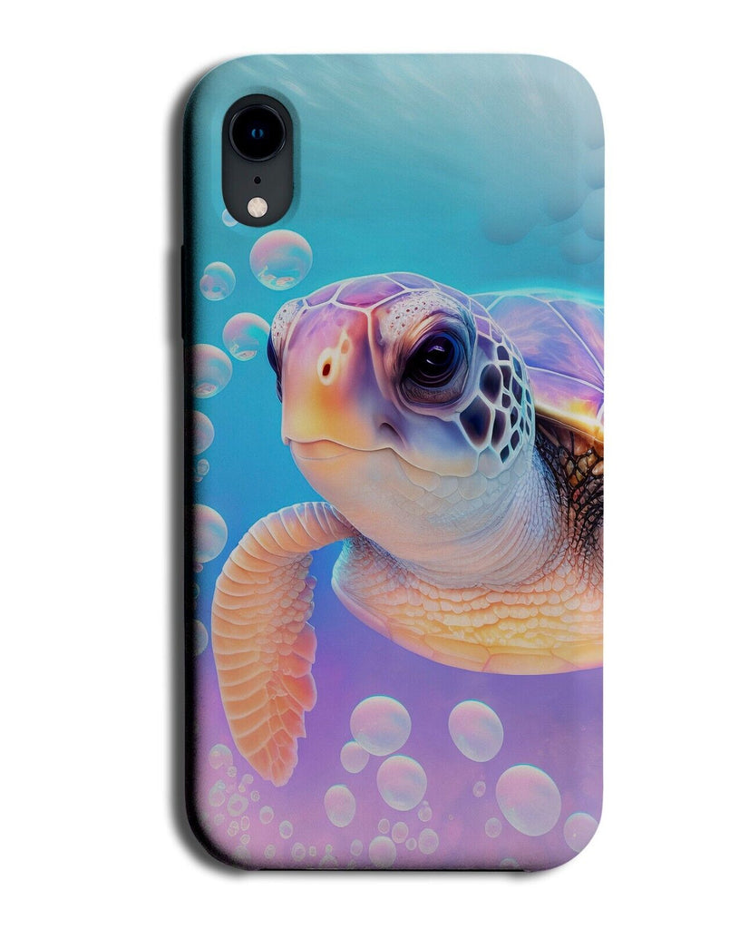 Neon Coloured Sea Turtle Phone Case Cover Turtles Purple Vibrant Sea Ocean BV38