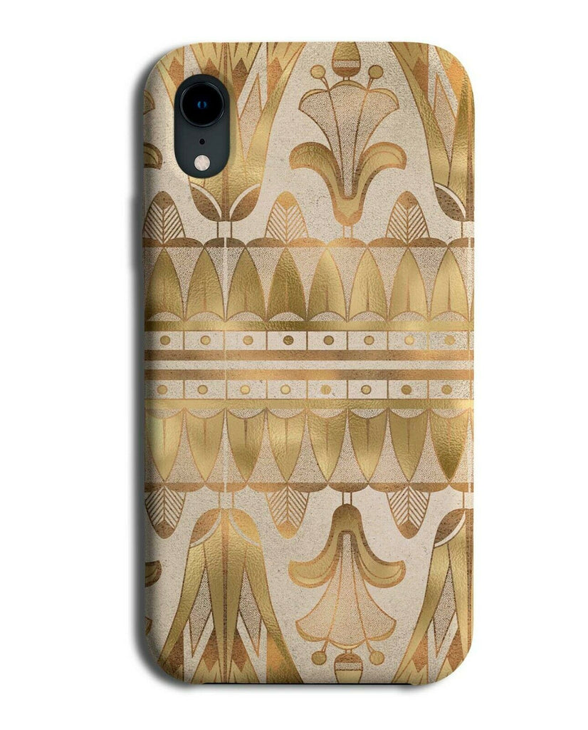 Egypt Pattern Shapes Phone Case Cover Shaped Design Image Picture Gold F478