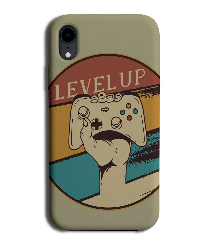 Level UP Badge Phone Case Cover Colourful Retro Vintage Poster Design J437
