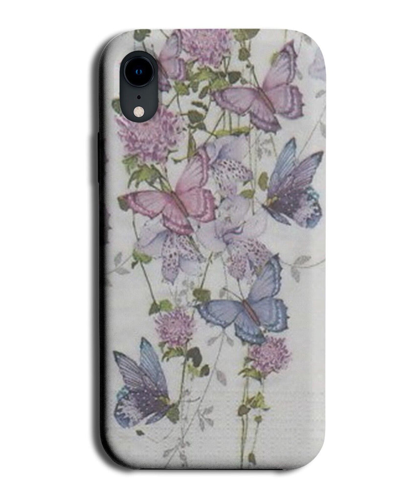 Butterfly Scrap Book Design Phone Case Cover Butterflies Violet Purple AW47