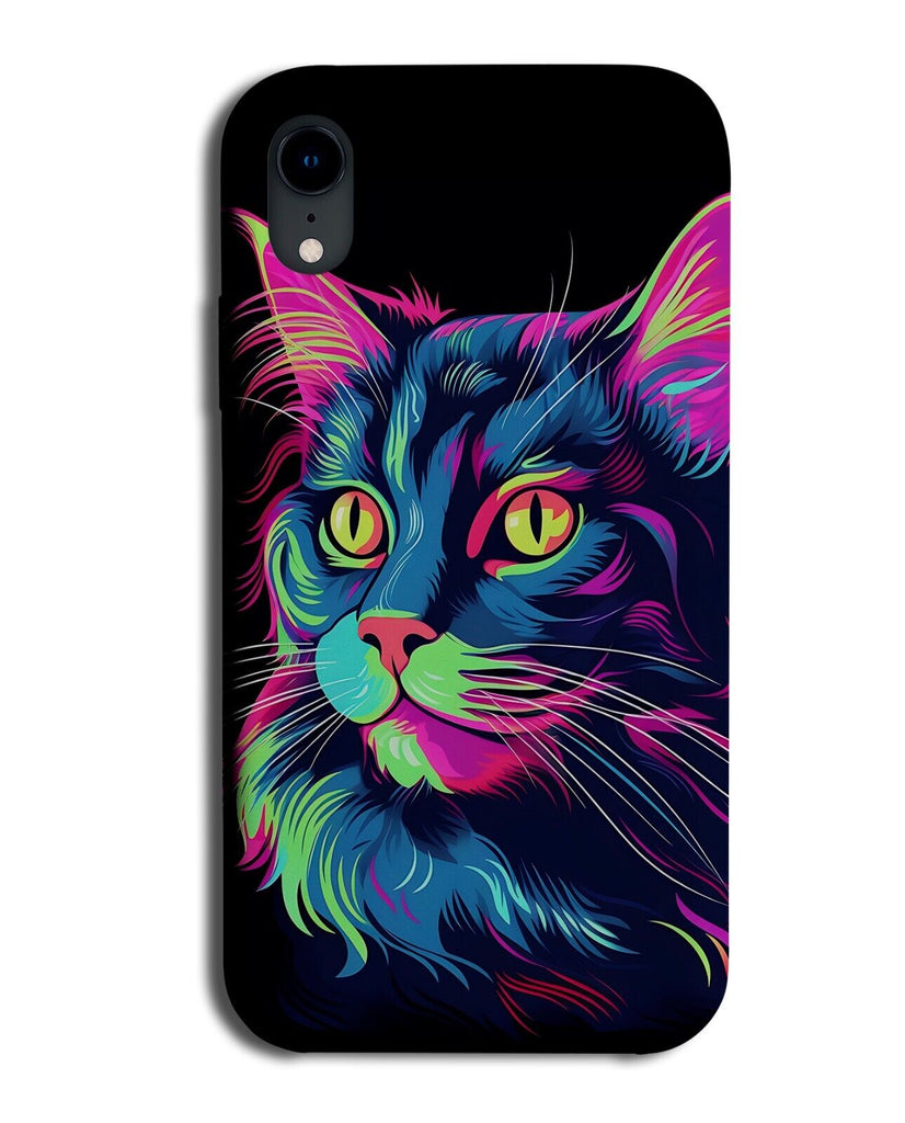 Colourful British Shorthair Phone Case Cover Cat Cats Face Retro Pop Art DH33