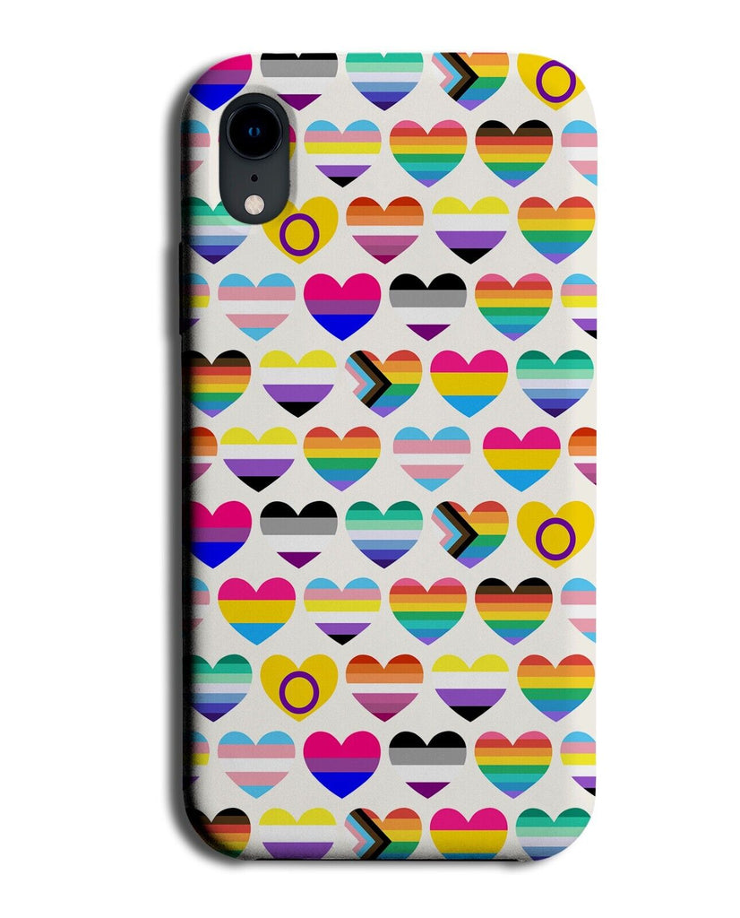 LGBTQ Pattern Phone Case Cover Love Hearts Loveheart Pride Flag Flags LGBT AJ38
