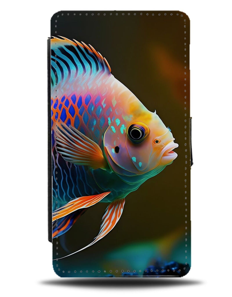 Tropical Fish Photograph Flip Wallet Case Photo Image Photo Picture River AN32
