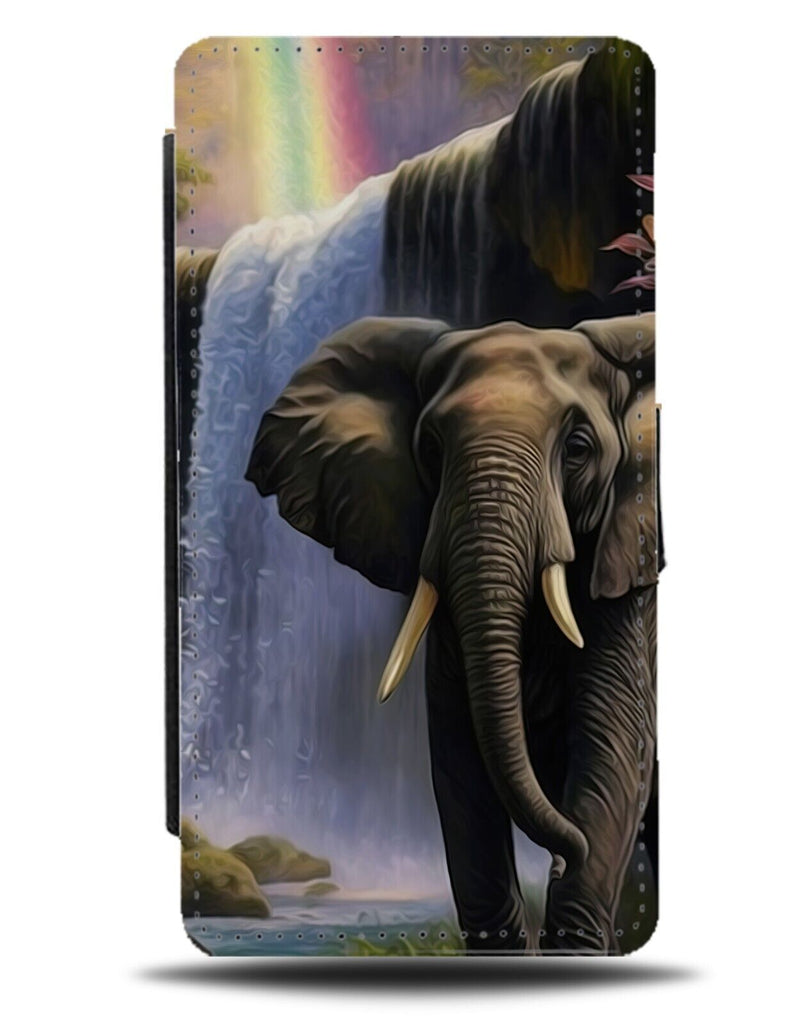 Magical Elephants Flip Wallet Case Elephant Waterfall Water Fall Falls Wild AW83