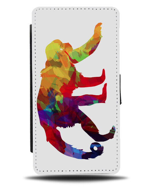 Colourful Monkey Walking Flip Wallet Case Design Shape Art Painting J793