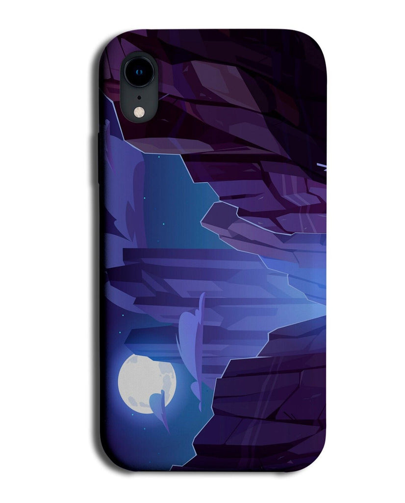 Mountain River At The Grand Canyon Phone Case Cover Night Time River Moon Q809