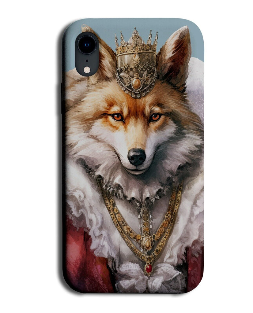 Funny Wolf Victorian Queen Phone Case Cover King Wolves Face Historic Royal CT30