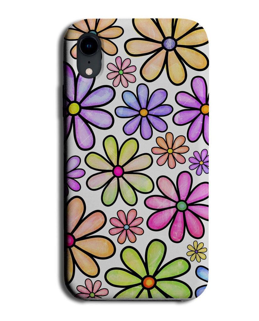 Flower Doodle Pattern Phone Case Cover Floral Doodles Colourful Multicolour Q645
