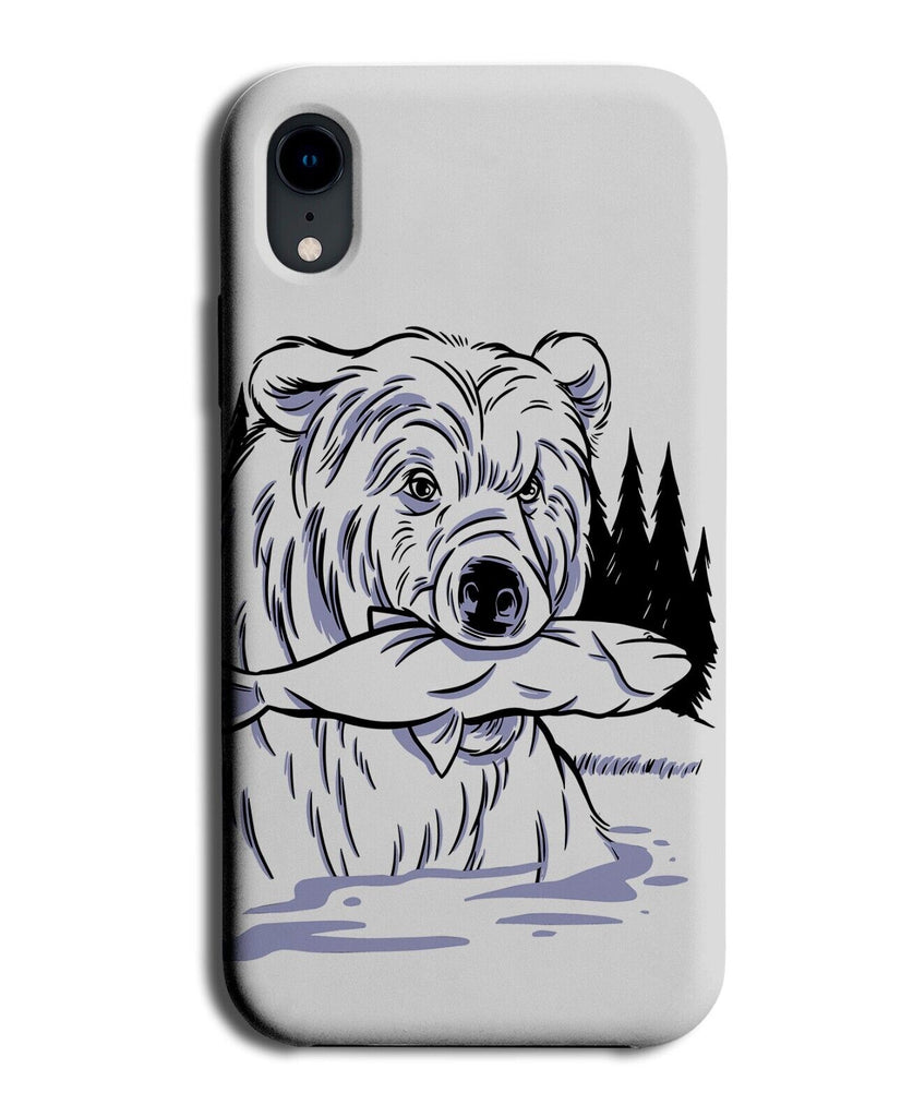 Fish Bear Phone Case Cover Bears Fisherman Fishing Catching Catch In Salmon P718