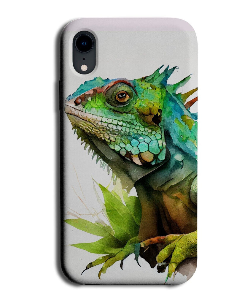 Green Iguana Head Phone Case Cover Iguanas Lizard Reptile Pet Pets Boys DA99