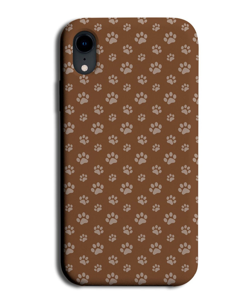 Brown Paw Print Phone Case Cover Paws Marks Shapes Dog Cat Dogs Cats Feet DF21