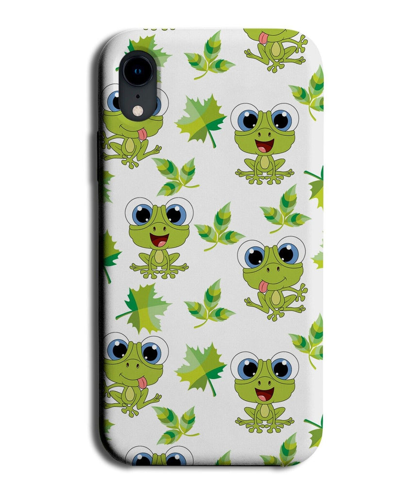Frog Pattern Phone Case Cover Frogs Childrens Cartoon Characters Bug Eyes AH42