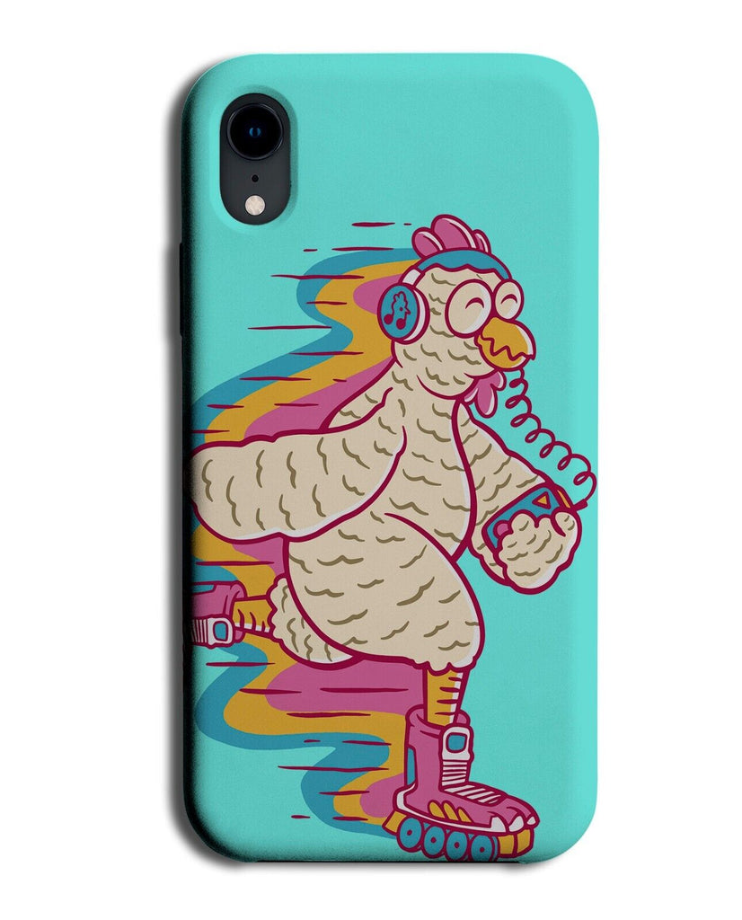 Chicken On Roller Skates Phone Case Cover Skating Rollerskates Retro 80s 80 P584