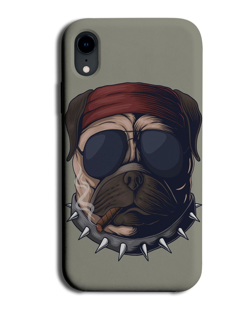 Thug Pug Life Phone Case Cover Funny Pugs Punk Rocker Choker Collar Novelty CK49