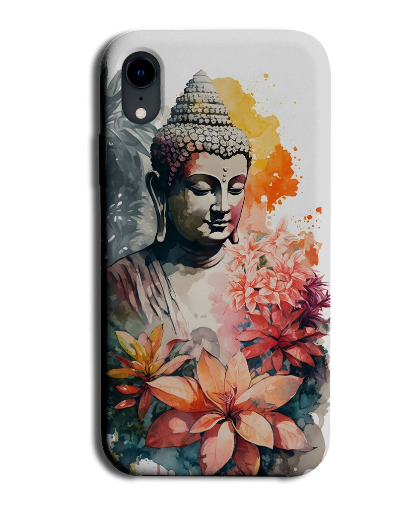 Watercolour Buddha Temple Phone Case Cover Floral Flowers Tropical Jungle DC03