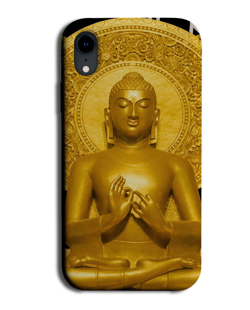 Golden Budha Statue Meditating Phone Case Cover Meditate Gold Buddhas Fat P519