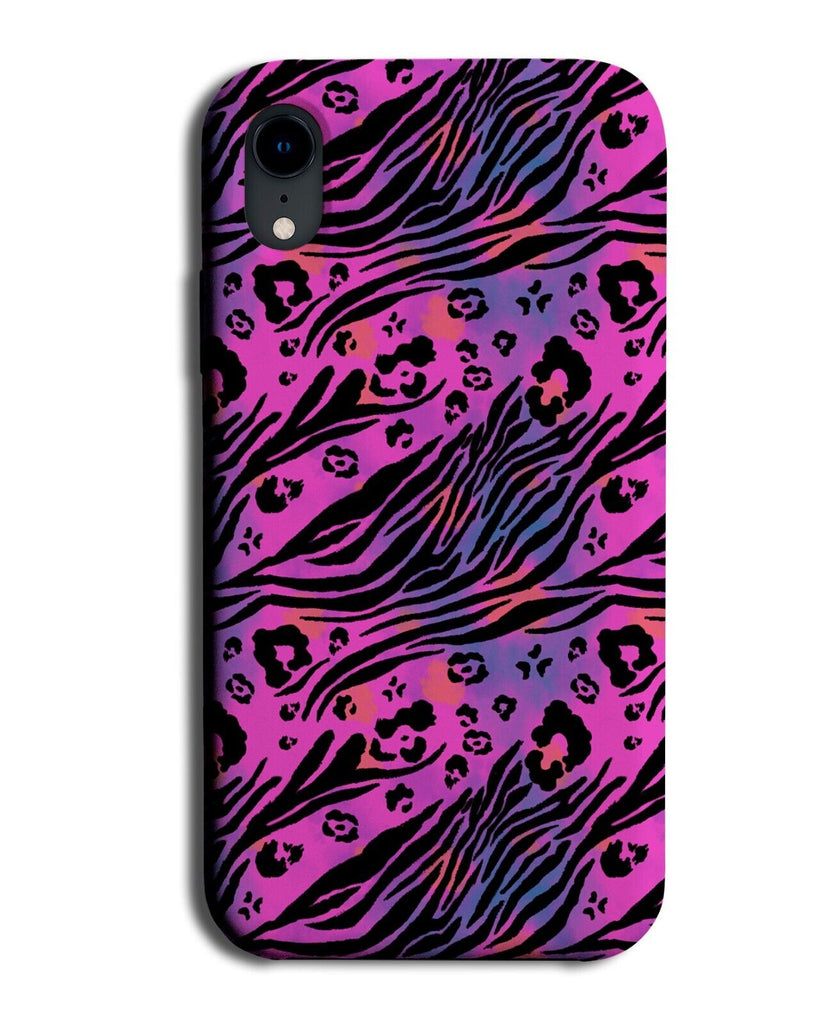 Dark Pink Mix Animal Shapes Phone Case Cover Girls Grunge Goth Zoo Animals AC01