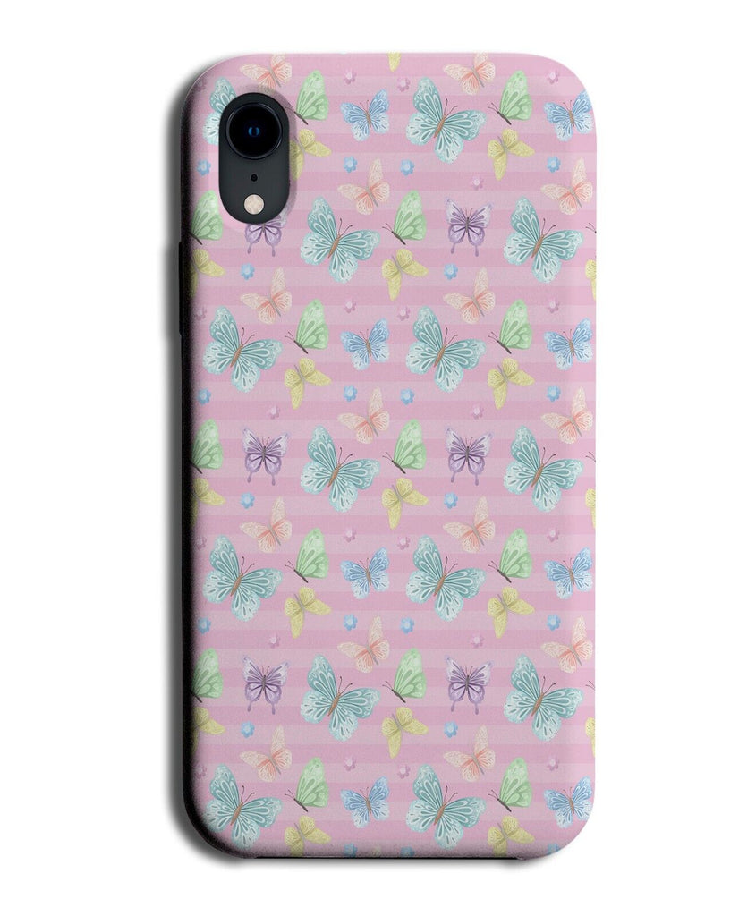 Pink Fluttering Butterfly Pattern Print Phone Case Cover Wing Wings Fairy AB03