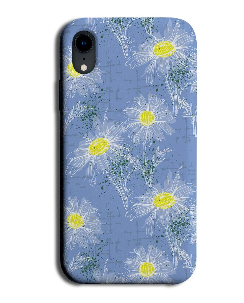 Blue Summer Camomile Pattern Phone Case Cover Floral Chamomile Daisies Ai15