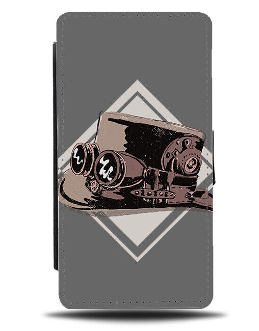 Steampunk Hat Design Flip Wallet Case Pattern Hats Fashion Gift K960