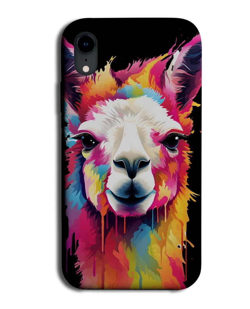 Colourful Llama Pop Art Design Phone Case Cover Llamas Graffiti Style Head DB20