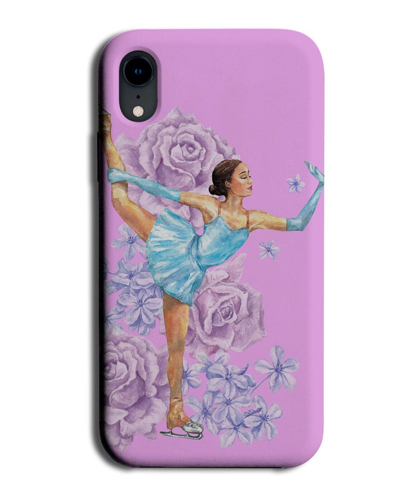 Ice Skating Ballet Dancer Phone Case Cover Figure Purple Skate Iceskater Q964