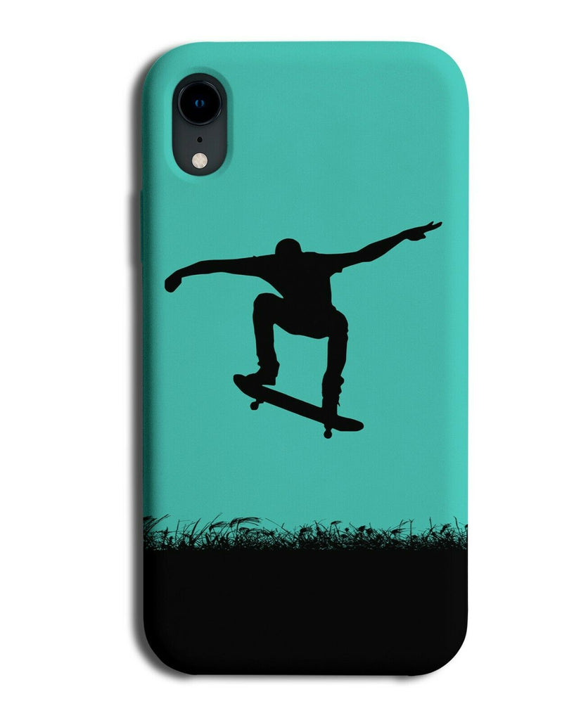 Skateboard Phone Case Cover Skateboarder Skate Board Turquoise Green i789