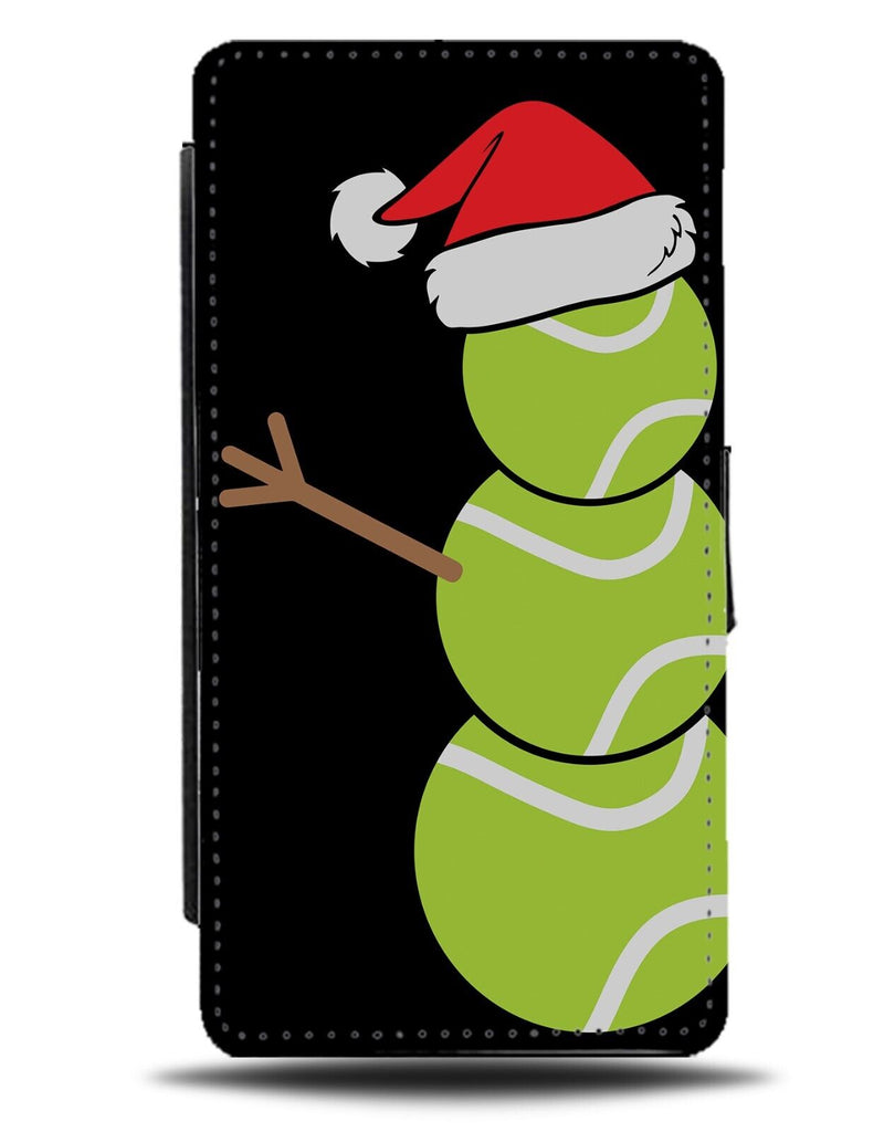 Christmas Tennis Balls Flip Wallet Case Tree Tennises Ball Novelty Funny DE11