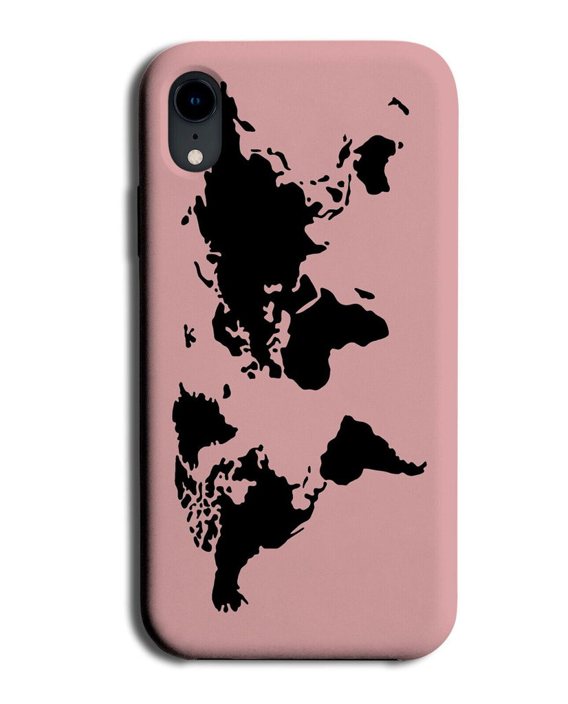 Baby Pink Girls World Map Phone Case Cover Atlas Maps Globe Globes Girl Her Q921