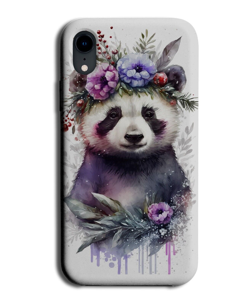 Purple Watercolor Panda Bear Phone Case Cover Pandas Posh Stylish Girls AY07