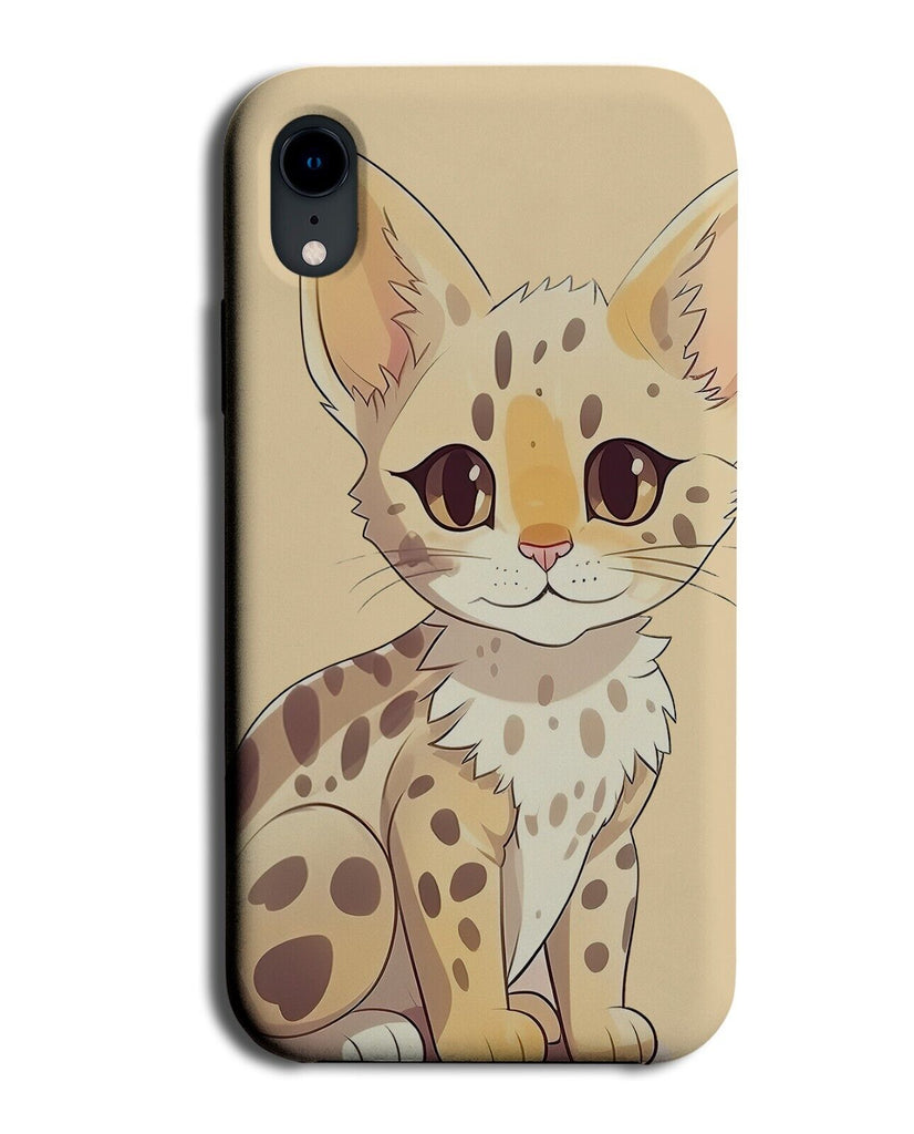 Cartoon Savannah Cat Phone Case Cover Cats Yellow Desert Sand African DH46