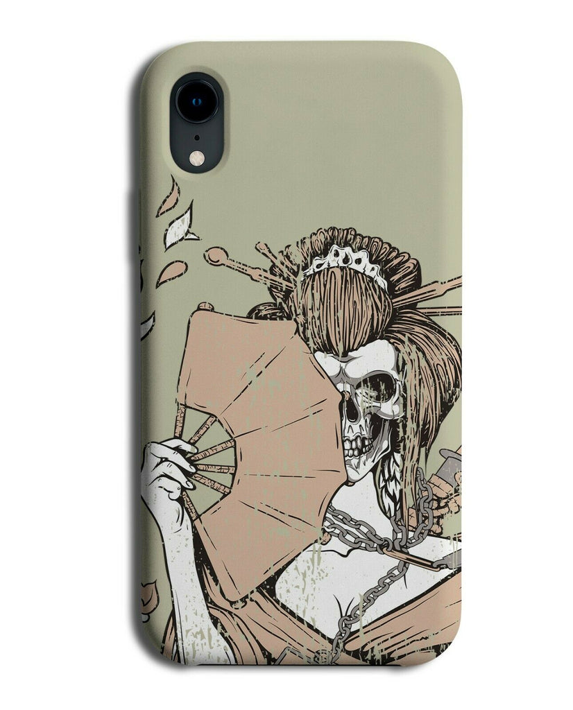 Secret Horror Skull Model Phone Case Cover Skelton Uchiwa Fan Poser Pose E359
