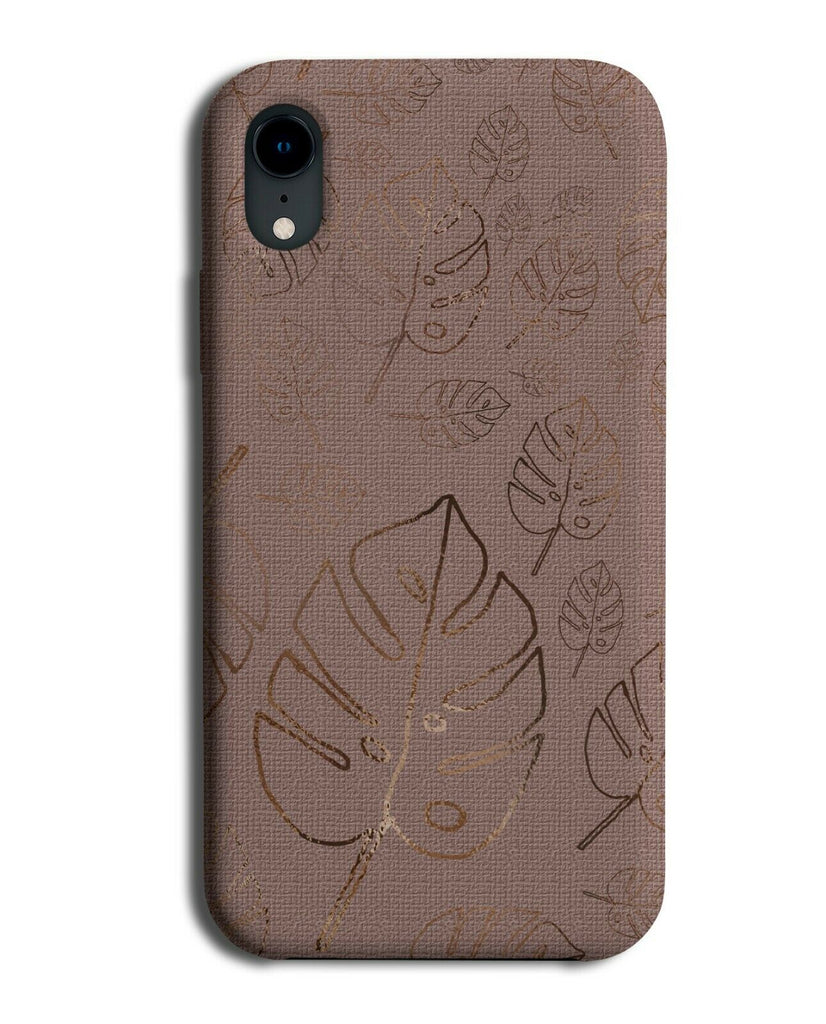 Dark Pink and Rose Gold Palm Tree Leaves Phone Case Cover Leaf Stencil F884