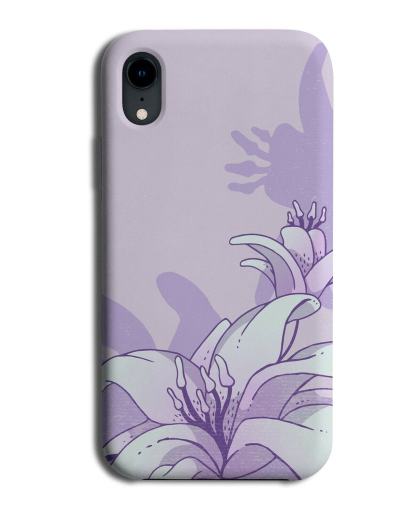 Lilac Lily Flowers Phone Case Cover Lillies Flower Grunge Illustration K889