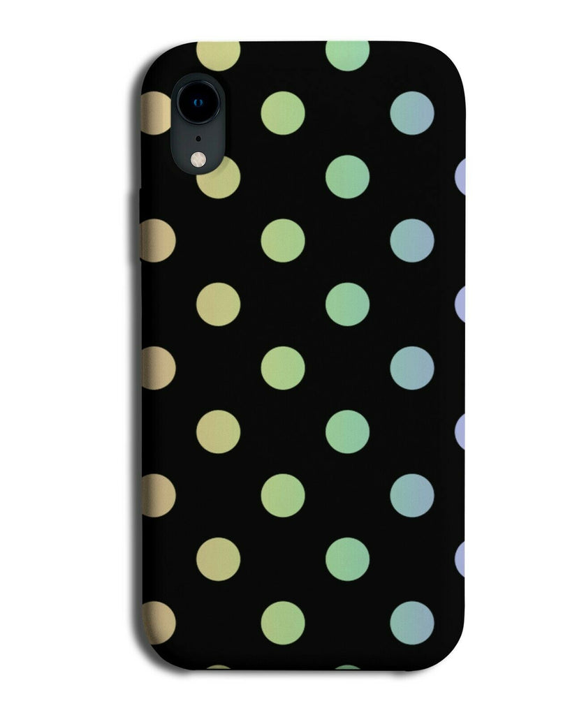 Black and Colourful Polka Dot Phone Case Cover Dotty Spots Dots Rainbow i539