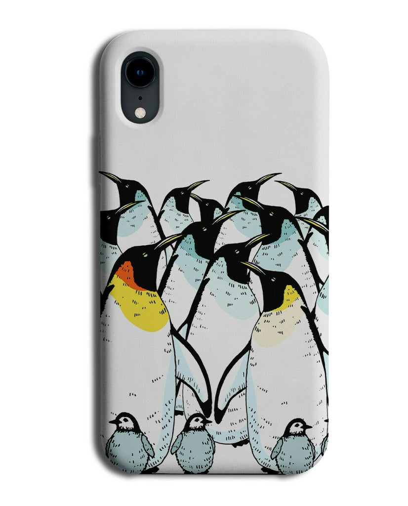 Penguin Oil Painting Phone Case Cover Penguins Emperor Picture Artic Photo G814