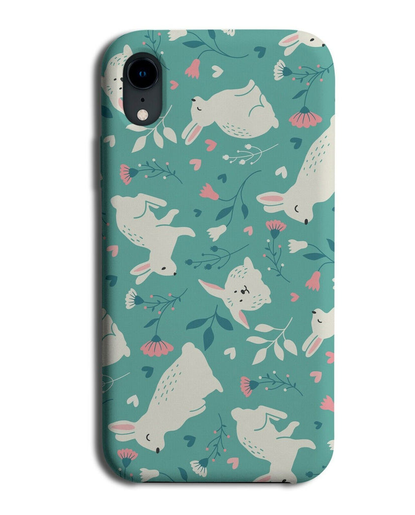 Bunny Rabbit Pattern Phone Case Cover Design Rabbits Bunnies Wildlife K788
