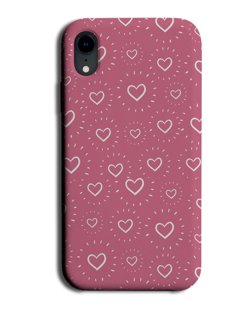 Baby Pink Love Heart Shapes Phone Case Cover Sunshine Sunny Sun Novelty CF68